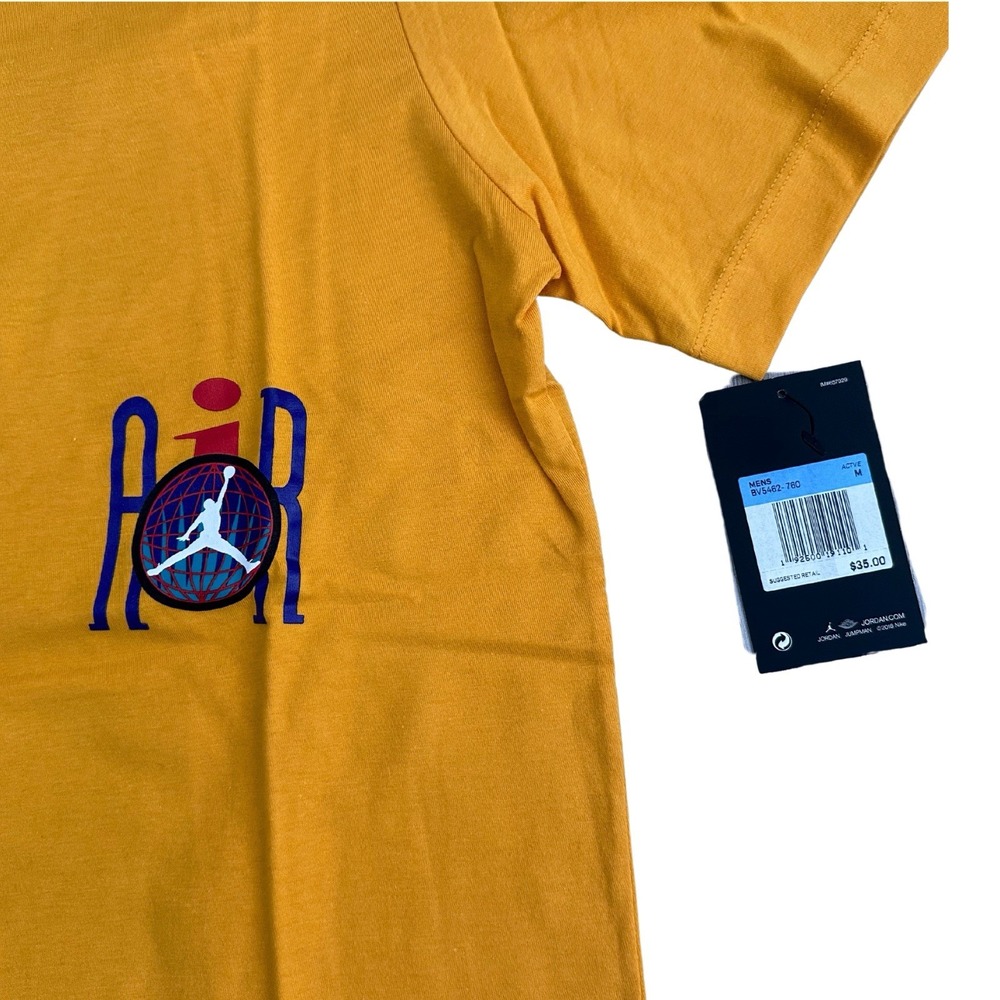Air Jordan 9 Dream It Do It Nostalgia T Shirt Mens Medium University Gold NWT DS - Picture 9 of 14